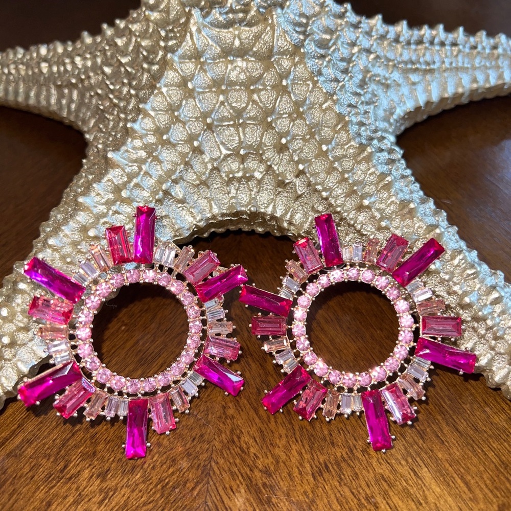 As Seen on Kyle Richards the Amina Muaddi inspired earrings 2 X 2